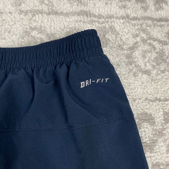 Nike Dri Fit Track Pants Mens Blue Running Athletic Ankle Zip 404623 Size XL - Picture 5 of 7